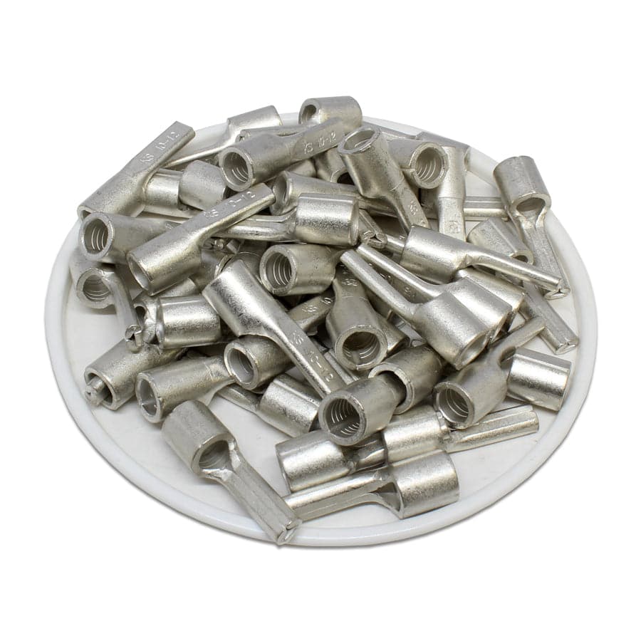 PTNB10-12 - 8 AWG Non Insulated Pin Terminals, 9/16" Pin, UL Recognized, 50 Pieces