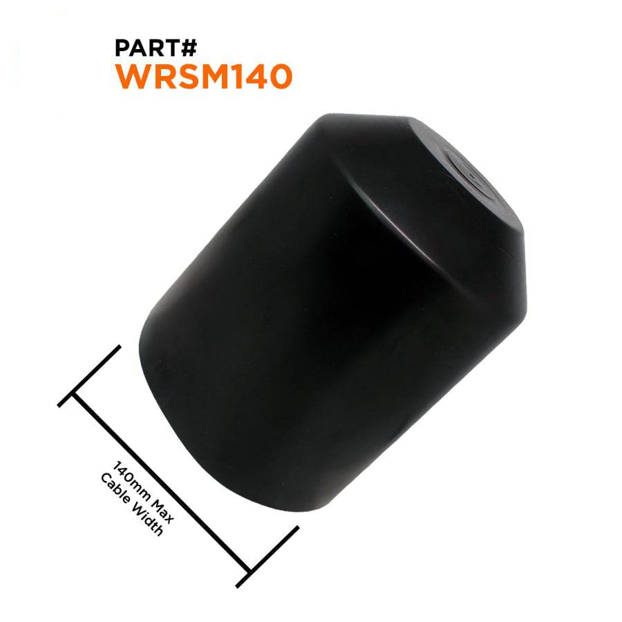 WRSM140 - 5-1/2" Termorretráctiles End Cap, 3:1 Relación de contracción, Adhesive Lined, UV Resistant, 1 pieza
