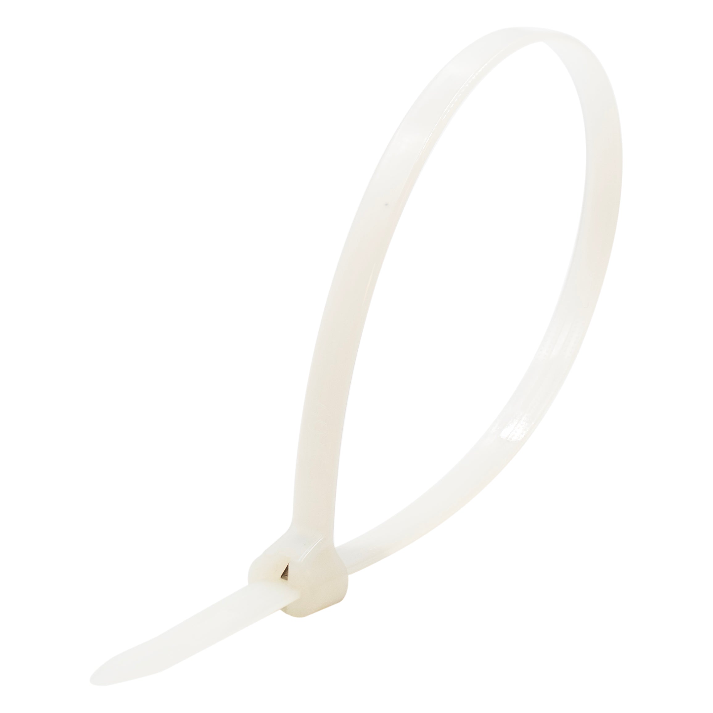 MTCS200N - 8" Metal Tooth Standard Cable Ties, 50-lb Tensile Strength, Natural, 100-Pack