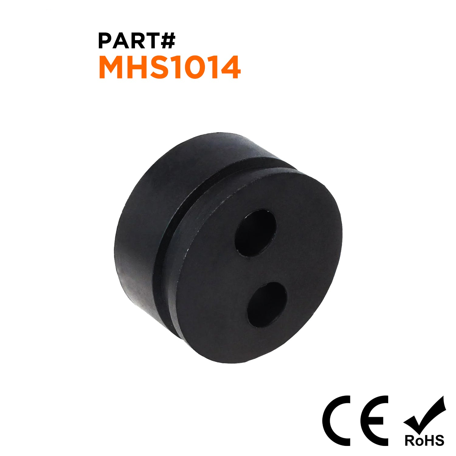 MHS1014 - Cable Gland Multi Hole Seals, Sizes: NPT1/2", PG16, M20B, 2-Hole x 6.7mm, IP68, 1 Piece
