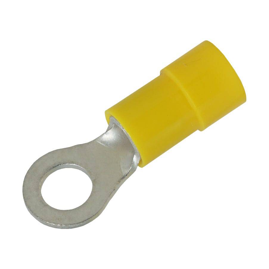 RVY5-5 - 12 a 10 AWG Molded PVC Con aislamiento de vinilo Terminales de anillo, Easy Entry, #10 Orificio, 50 piezas