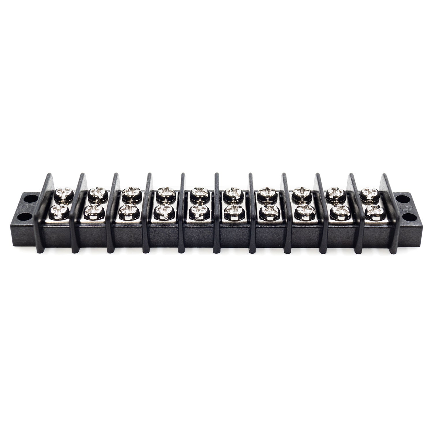 TB18-10P - Barrier Strip Terminal Block, Terminal Strip, 10 Pole, Double Row, 20A, 300V, UL Approved, 1 pieza