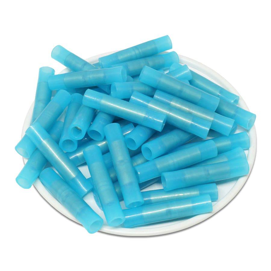 BNYT2 - 16 a 14 AWG Con aislamiento de nailon Butt Splice Conectores, 100 piezas