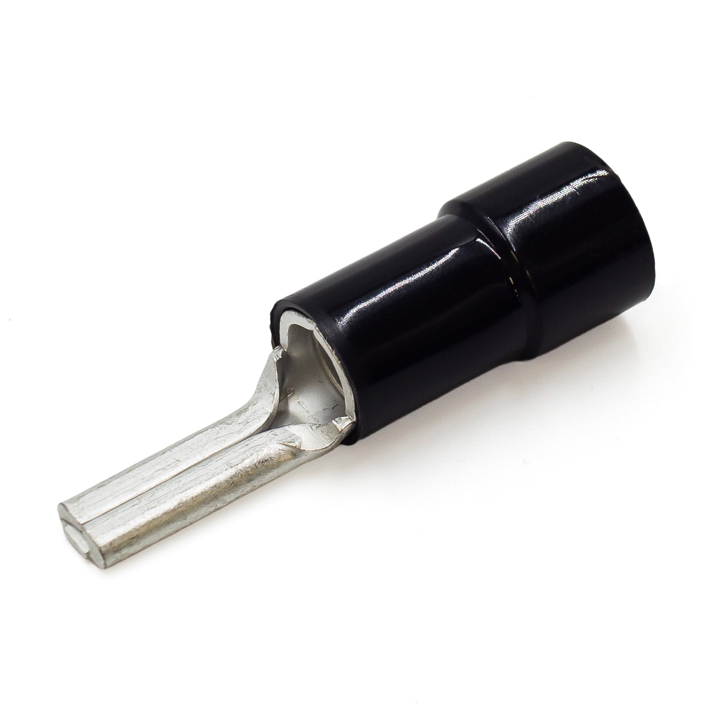 PTNYB35-20B - 2 AWG Con aislamiento de nailon Terminales de pin, 20mm Pin, 10 piezas