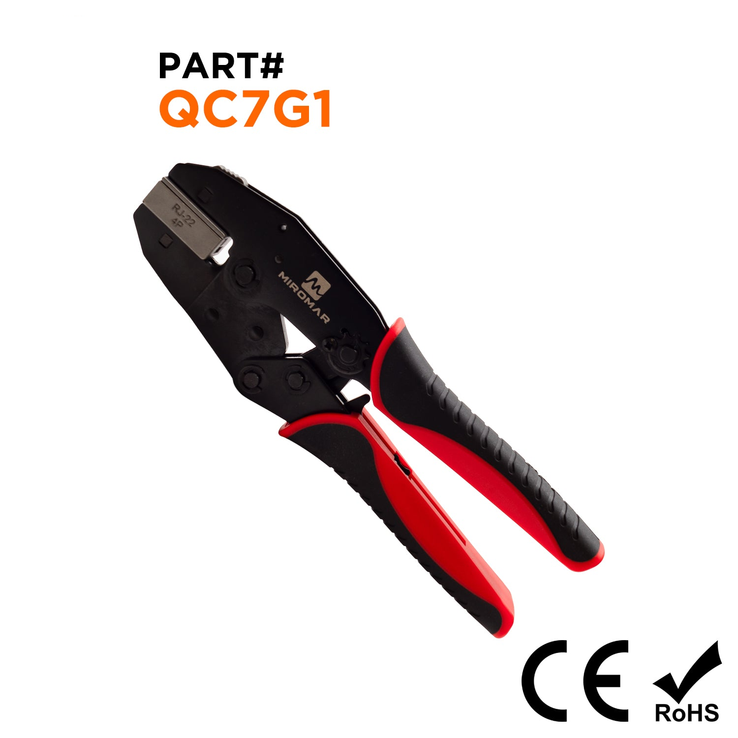 Quick-Change Tool & Die Set for 4P4C/RJ22 Connectors - QC7G1