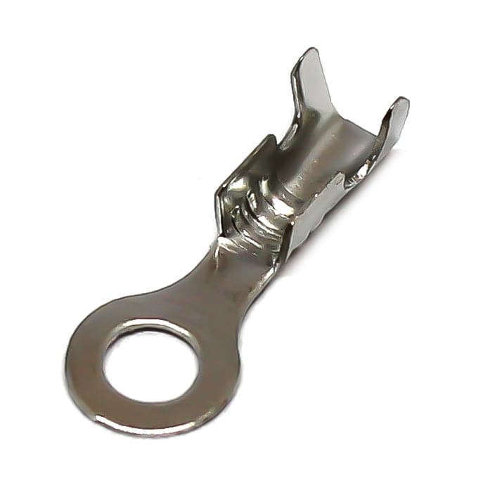 DJ4311-3.2A-T - 22 a 20 AWG Terminales de anillo, #5 Orificio, Estañado Brass, Open Barrel, 100 piezas
