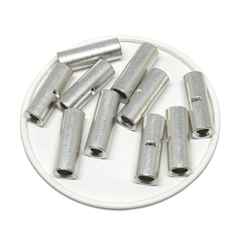 BNT14CD8 - 6 AWG to 8 AWG Non Insulated Step Down Butt Splice Connectors, 10 Pieces