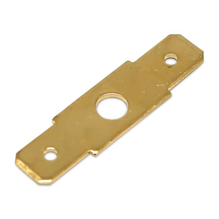 DJ6126A-6.3x0.8 - 6.3mm Tab Quick Connects Male Screw PCB Terminals, Brass, 100 Pieces
