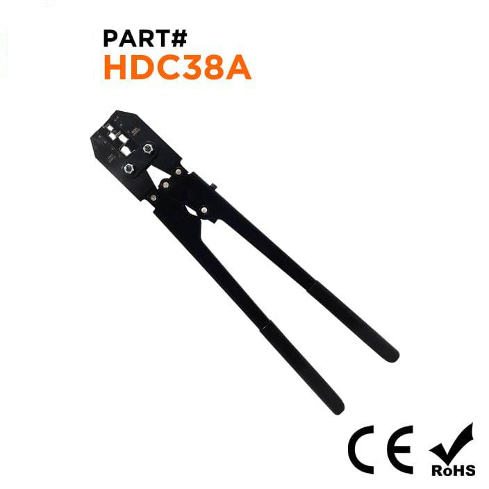 HDC38A - 8 to 2 AWG Heavy Duty Insulated Terminals Crimping Tool, 1 Piece