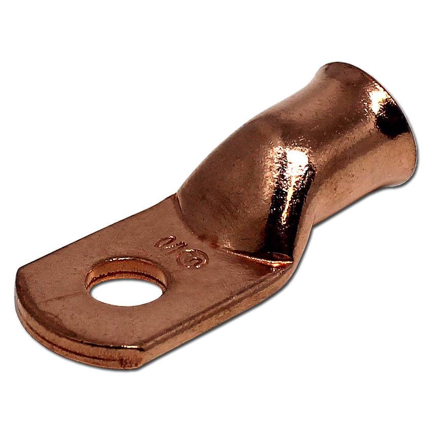 BCL1038 - 1/0 AWG Copper Battery Cable Lugs, Terminal Lugs, 3/8" Stud, 1 Piece
