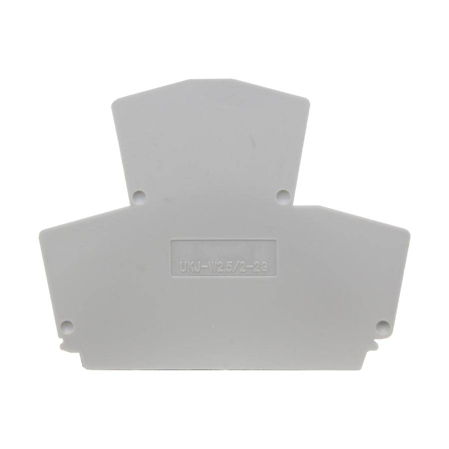 UKJ-W2.5/2-2G - End Cover para Screw Clamp Terminal Block, Gris