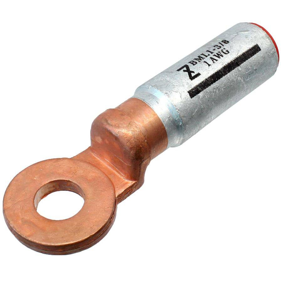 BML50-10 - 1 AWG Bi-metal Compression Lugs, 3/8" Orificio, 1 pieza