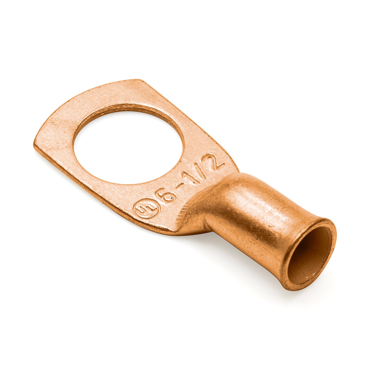 BCL612 - 6 AWG Copper Battery Cable Lugs, Terminal Lugs, 1/2" Stud Size, 1 Piece