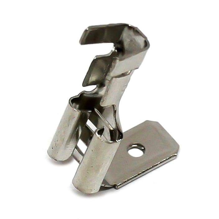 DJ6212D-6.3C-T - 16 a 14 AWG Estañado Open Barrel Piggyback Male/Female Disconnects, 100 piezas