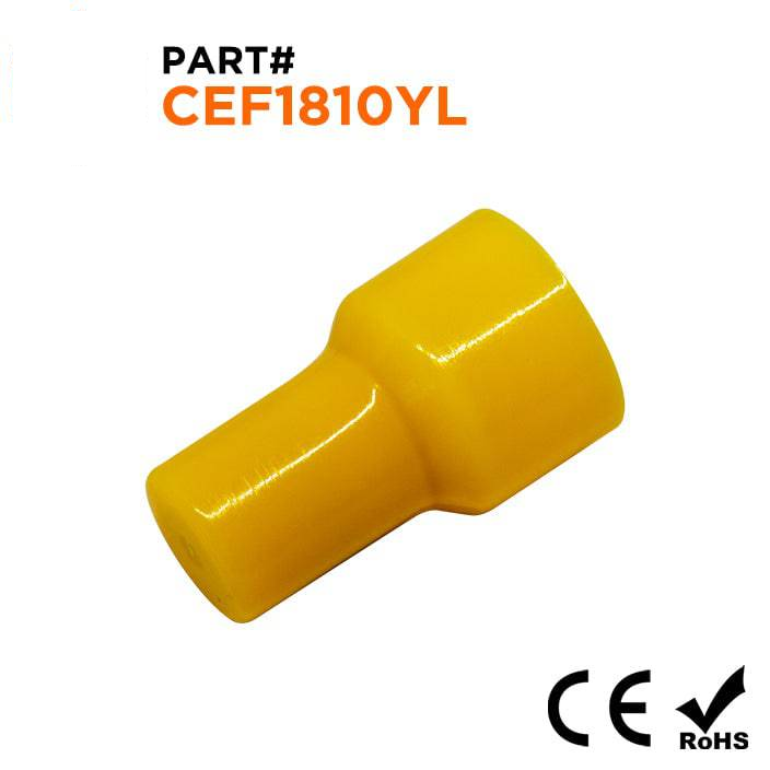 CEF1810YL - 18 a 10 AWG Closed End Conector Crimp Caps, Amarillo, 100 piezas