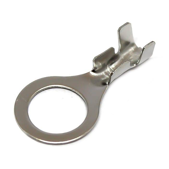 DJ4311-8.2B-T - 18 a 16 AWG Terminales de anillo, 5/16" Orificio, Estañado Brass, Open Barrel, 100 piezas
