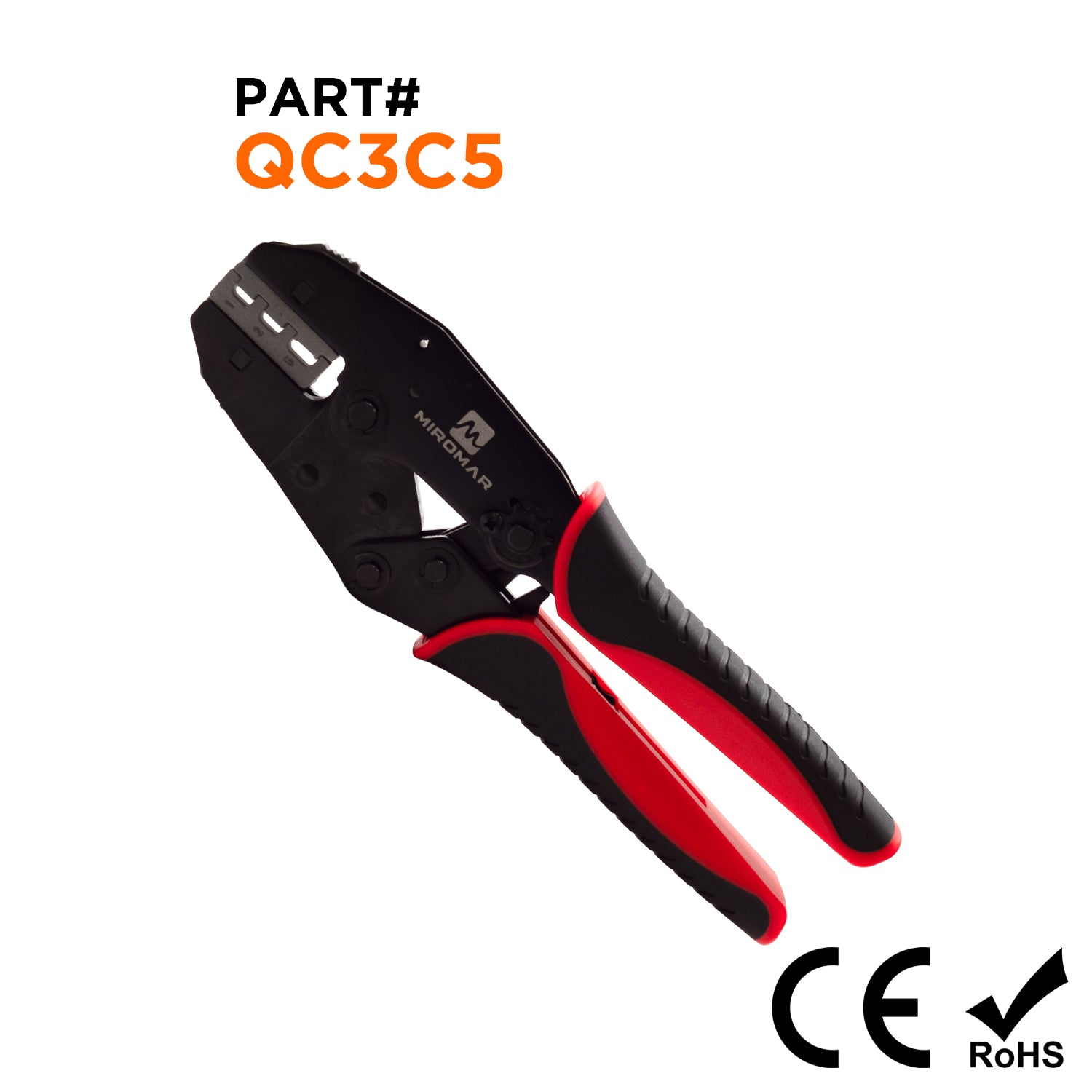 Quick-Change Tool & Die Set for Closed End Connectors & Heat Shrink Terminals (22 to 10 AWG) - QC3C5