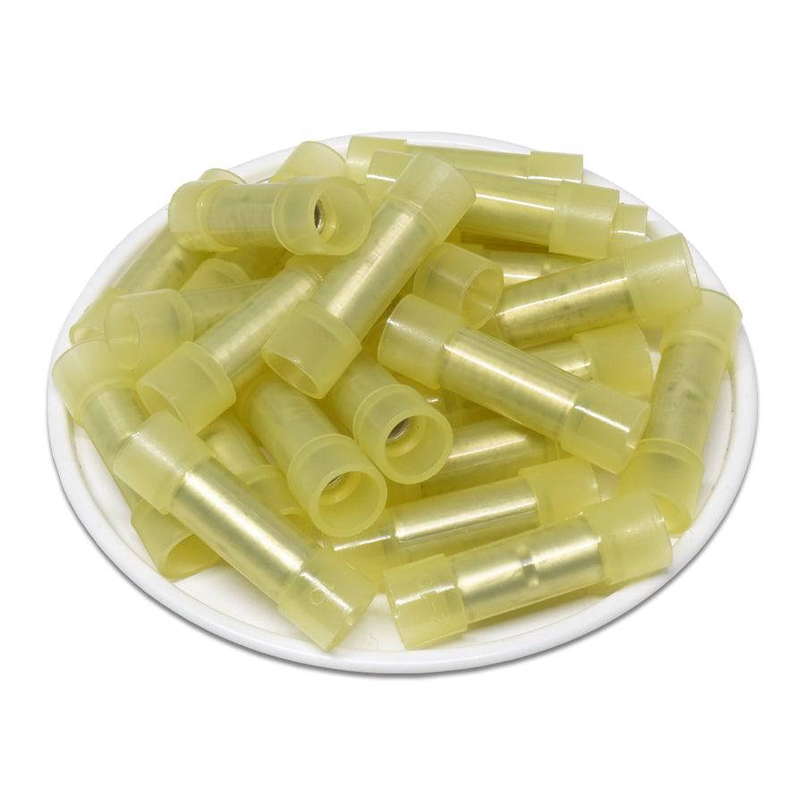 BNYFS5 - 12 a 10 AWG Con aislamiento de nailon Butt Splice Conectores, Flared, 50 piezas