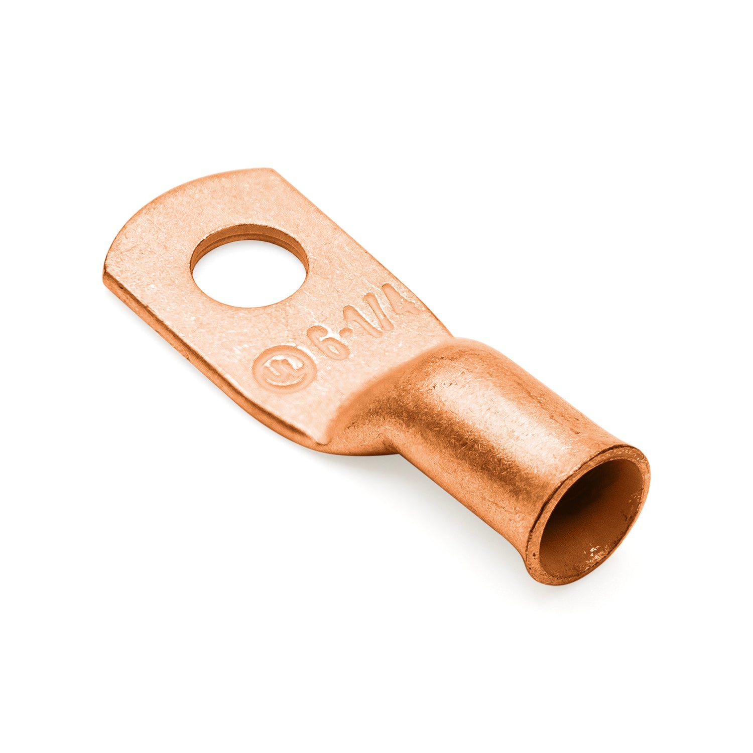 BCL614 - 6 AWG De cobre Battery Cable Lugs, Terminal Lugs, 1/4" Orificio, 1 pieza