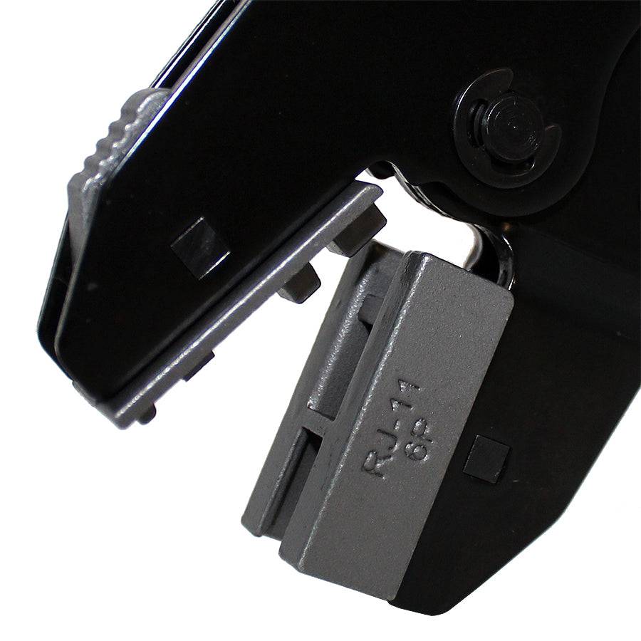 Quick-Change Tool & Die Set for 4P4C Connectors (6P2C, 6P4C/RJ11, 6P6C/RJ12 Plugs) - QC7G2