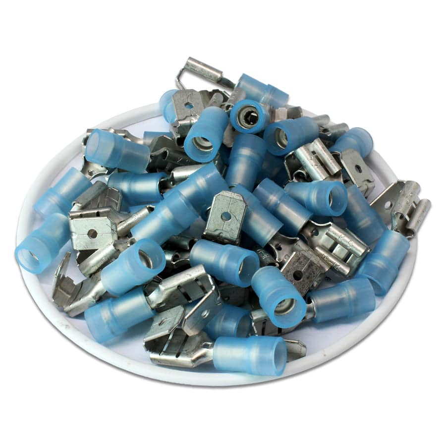 PBDNYD2-250 - Con aislamiento de nailon Piggyback Terminales 16-14 AWG - Double Crimp