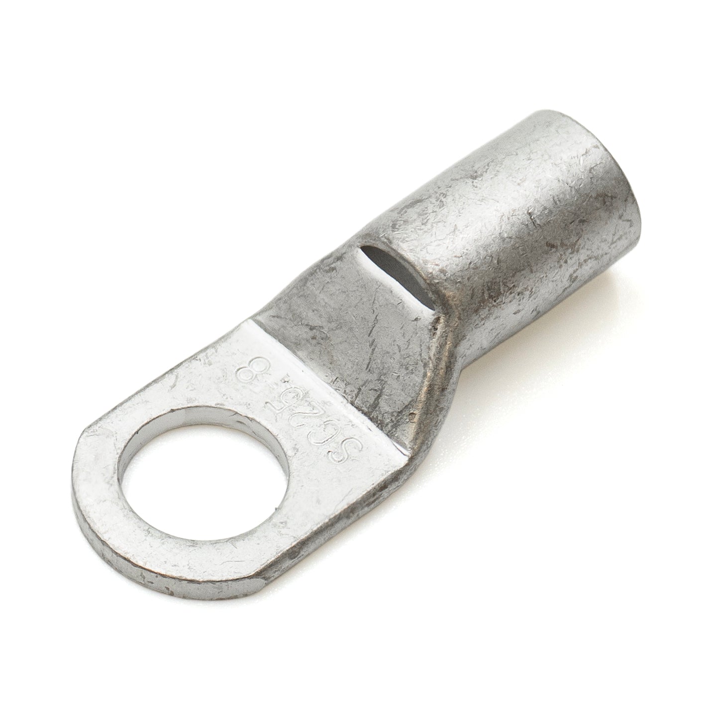SCH258 - 4 AWG Sin aislamiento Tubular Ring Lugs, 5/16" Orificio, 25 piezas
