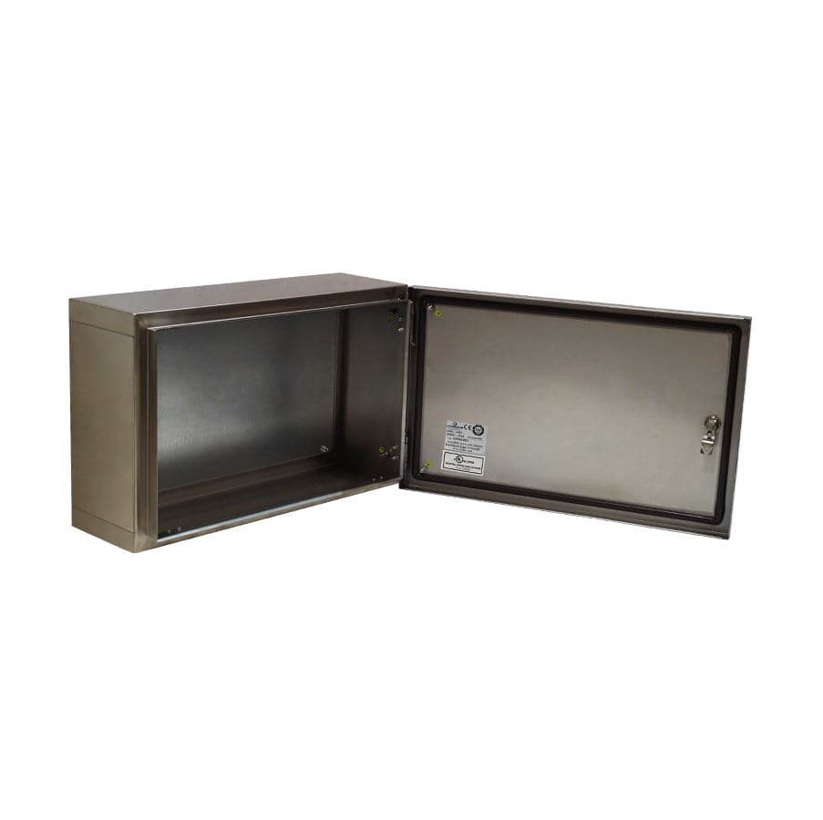 MPGamma CPN603821 Solid Door Cabinet, Size: 24"x 15" x 8", 304 Stainless Steel, UL Listed