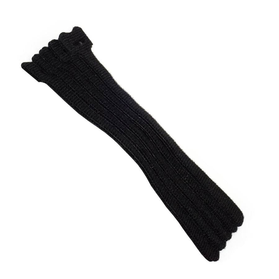 HLT300BW - 12" Hook y Loop Bridas, Ancho, 5.6-lb Tensile Strength, Negro, 10-Pack