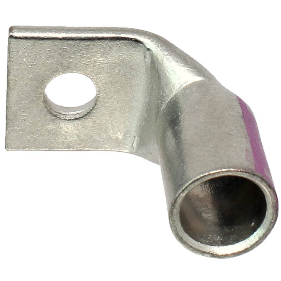 SBF1014 - 90 Degree Barril corto Terminal de compresión - 1/0 AWG - 1/4" Orificio