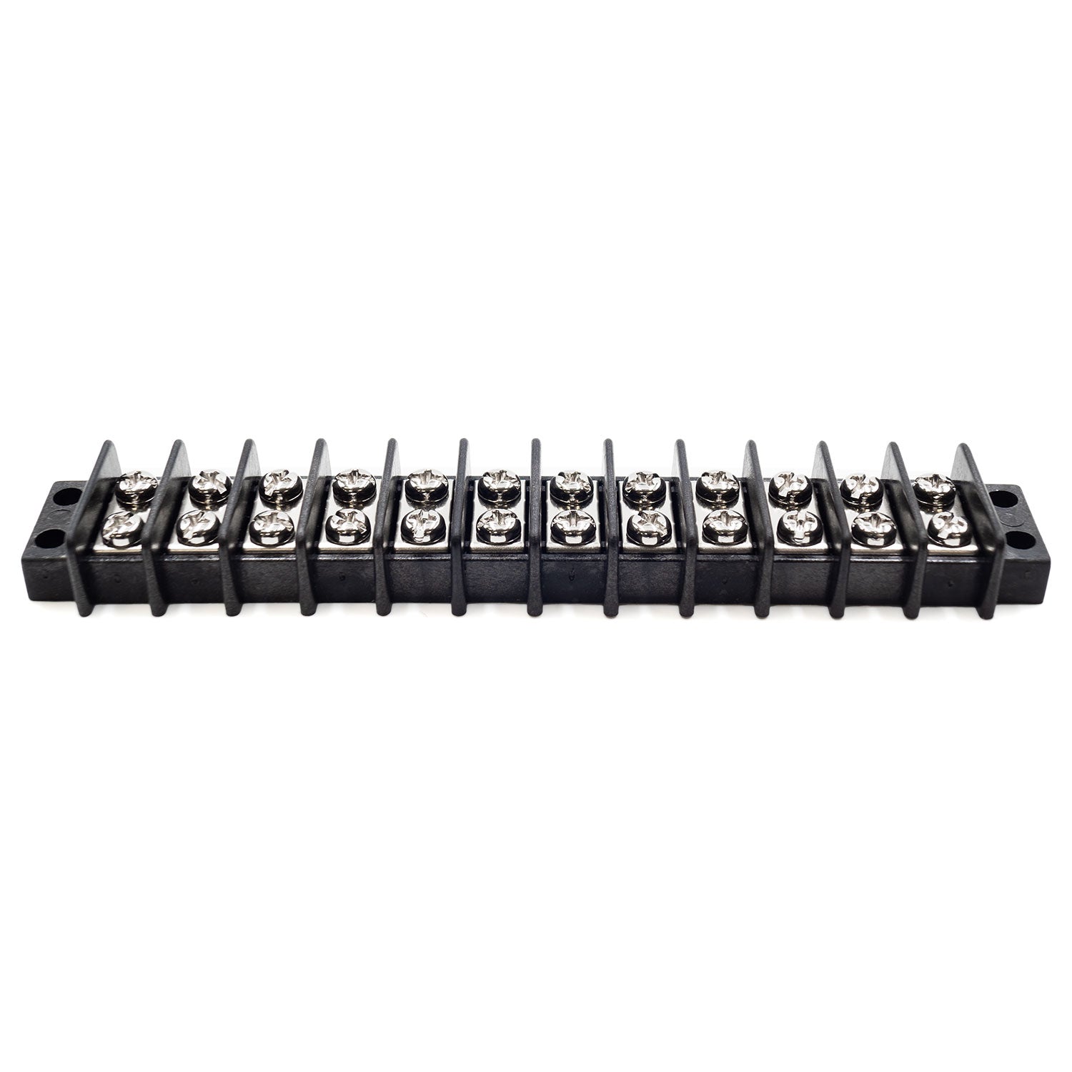 TB18-12P - Barrier Strip Terminal Block, Terminal Strip, 12 Pole, Double Row, 20A, 300V, UL Approved, 1 Piece
