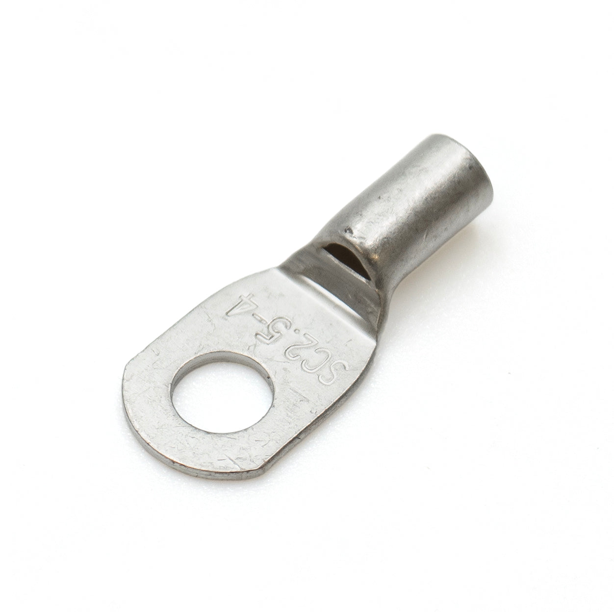 SCH25-4 - 14 AWG Sin aislamiento Tubular Ring Lugs, #8 Orificio, 100 piezas