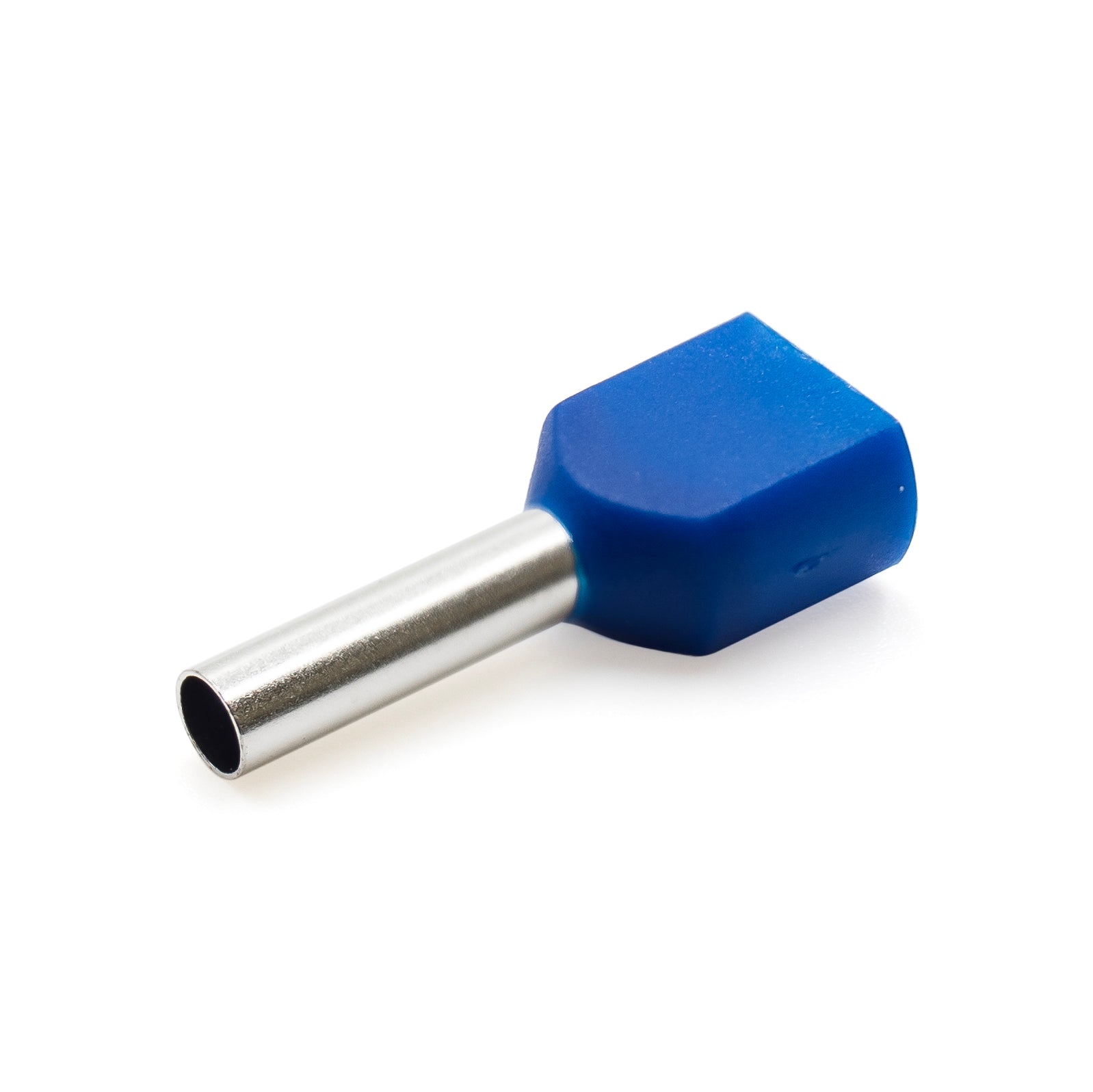 TW25012 - 14 AWG Twin Wire Ferrules, Blue, 12mm Pin, 500 Pieces