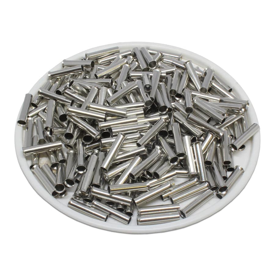 N40006 - 12 AWG Sin aislamiento Punteras, 6mm Pin, 1000 piezas