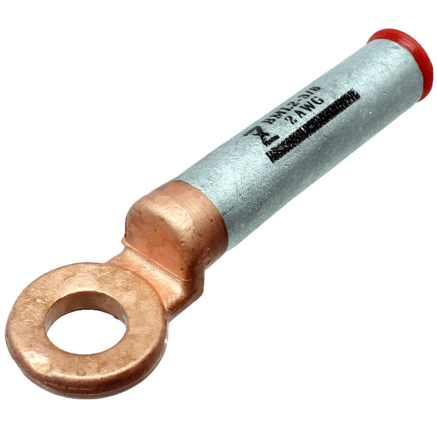 BML35-10 - 2 AWG Bi-metal Compression Lugs, 3/8" Orificio, 1 pieza