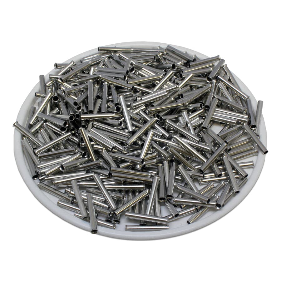 N10012 - 18AWG Sin aislamiento Punteras, 12mm Pin, UL Recognized, 1000 piezas