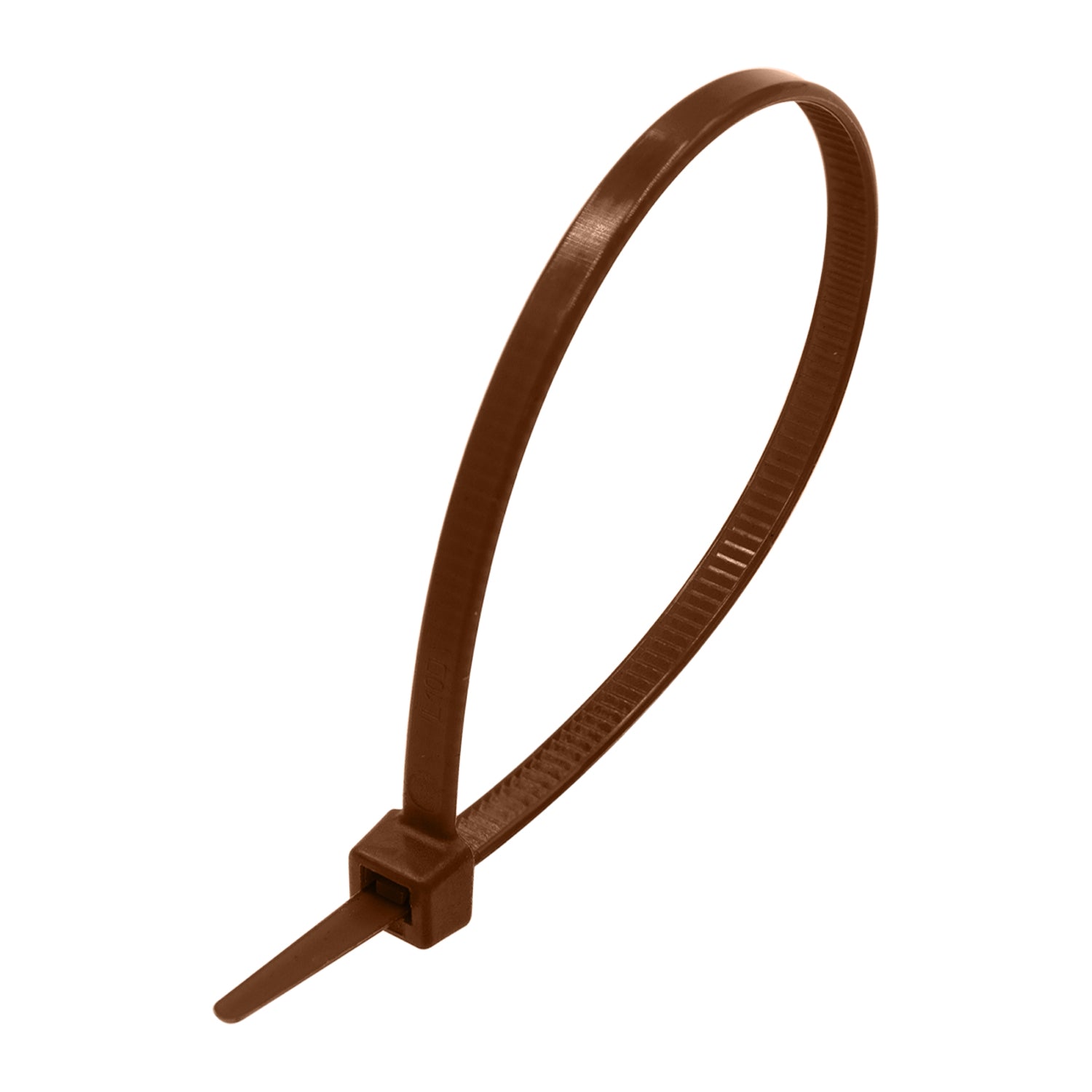 CTS200BR - 8" Standard Cable Ties, 50-lb Tensile Strength, Brown, 100 Pieces
