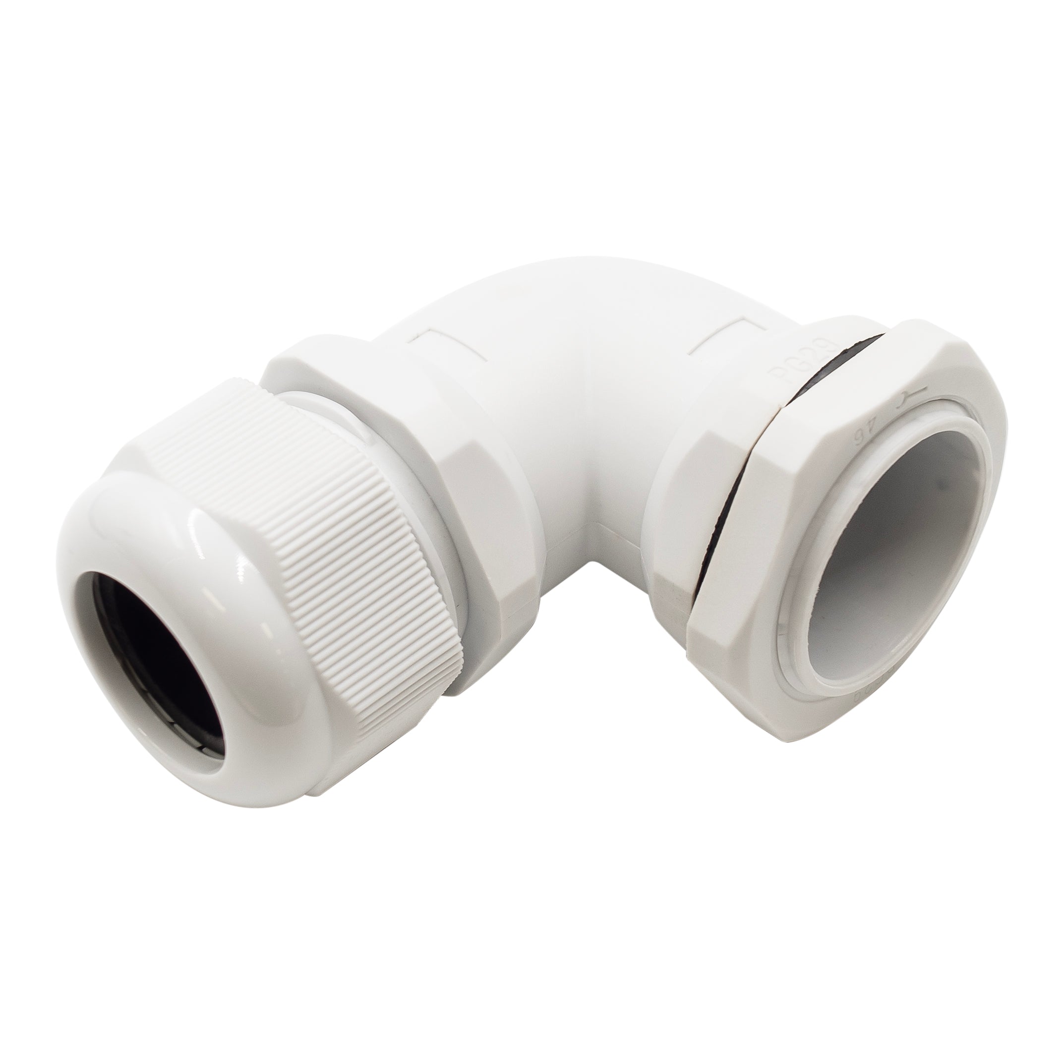 PG29 Right Angle Prensaestopas - 18-25mm - Gris - PG2925RA-GY