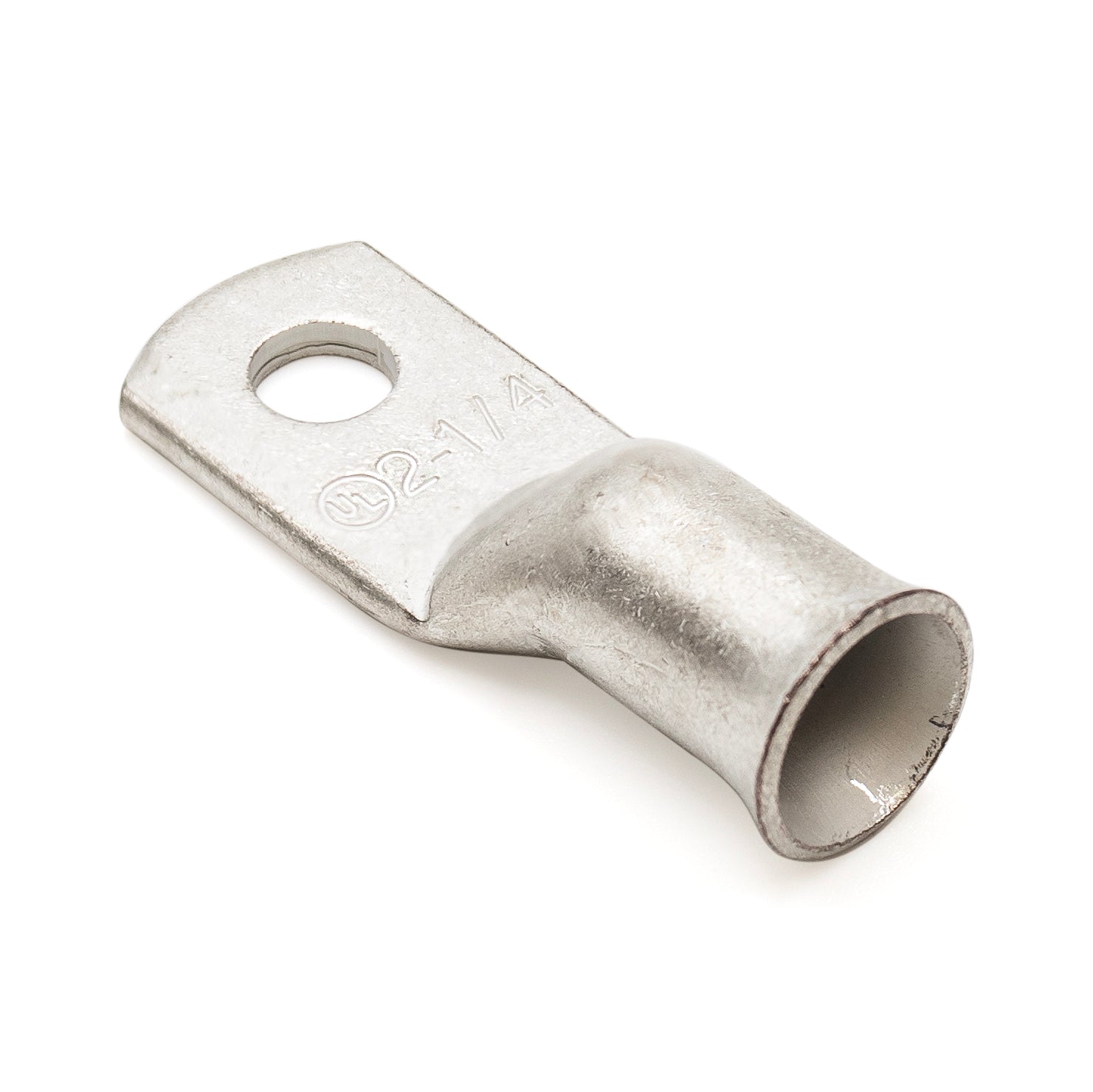 BCL214-T - 2 AWG Battery Cable Lugs, Estañado De cobre, Terminal Lugs, 1/4" Orificio, 1 pieza