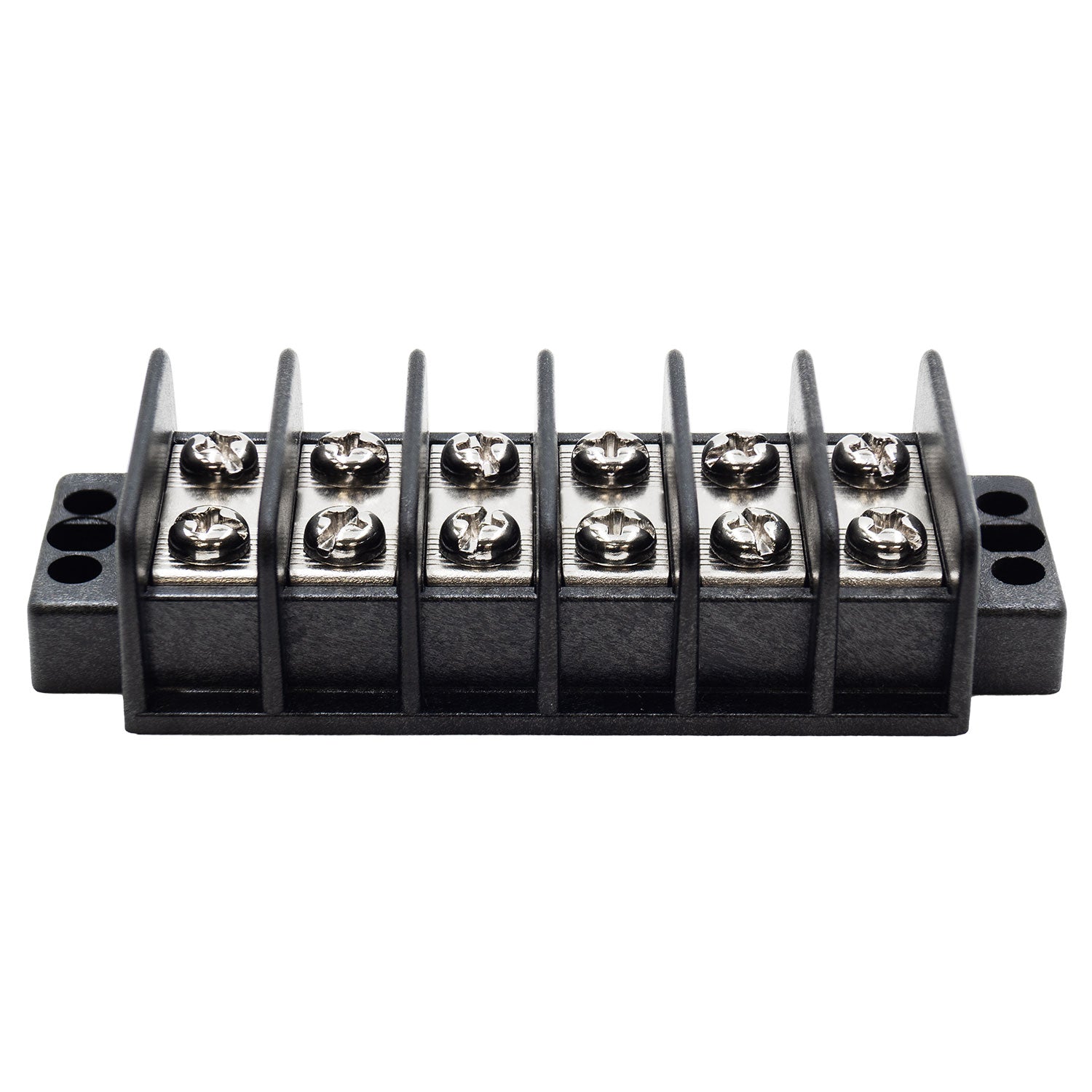 TB78-6P - Barrier Strip Terminal Block, Terminal Strip, 6 Pole Double Row, 20A, 300V, UL Approved, 1 Piece