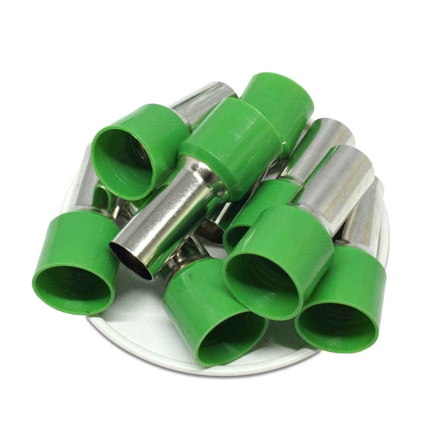 AW560025 - 0 & 1/0 AWG Single Insulated Punteras, 25mm Pin, Olive Verde, 25 piezas