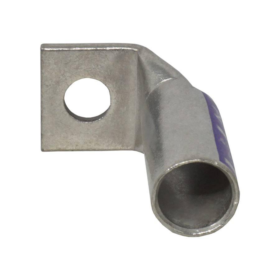 LBF4038 - 90 Degree Long Barrel Compression Lug - 4/0AWG - 3/8" Stud, 1 Piece
