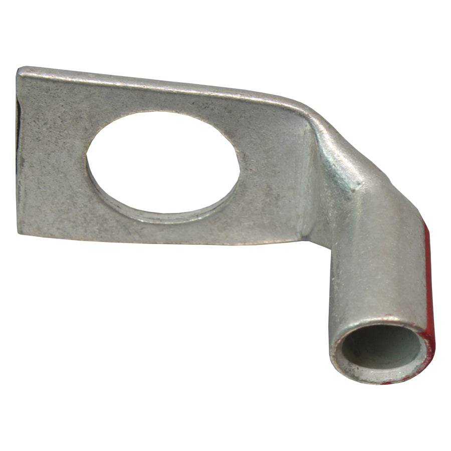 SBF838 - 90 Degree Barril corto Terminal de compresión - 8 AWG - 3/8" Orificio, 1 pieza