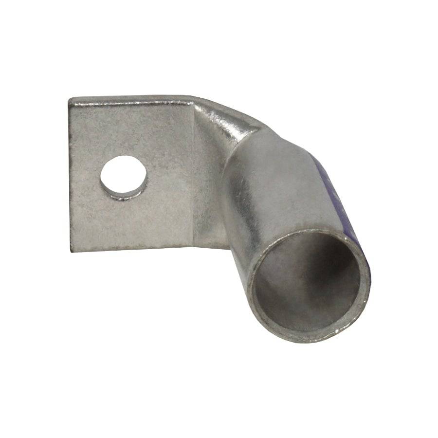 LBF4014 - 90 Degree Long Barrel Compression Lug - 4/0AWG - 1/4" Stud, 1 Piece