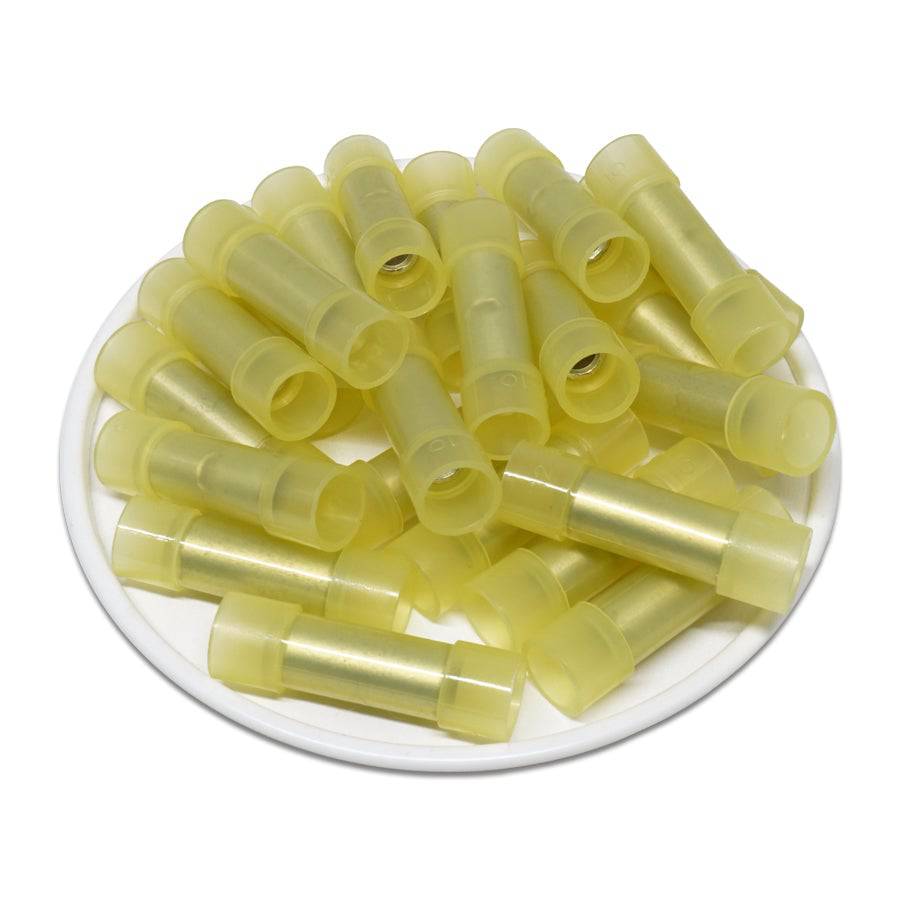 BNYTF5 - 12 a 10 AWG Con aislamiento de nailon Butt Splice Conectores, Flared, 50 piezas