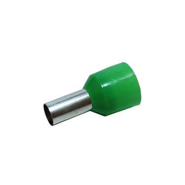 SC160012W - 6 AWG Insulated Punteras, 12mm Pin, Verde, XXL Collar, Short Circuit Protection, 100 piezas