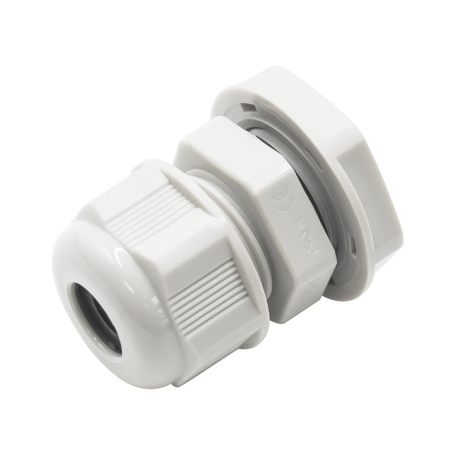 P0908GY - PG9 Thread Nylon Cable Gland, Gray, Range: 3/16" to 5/16", UL Listed, IP68, IP69K -  1 Piece