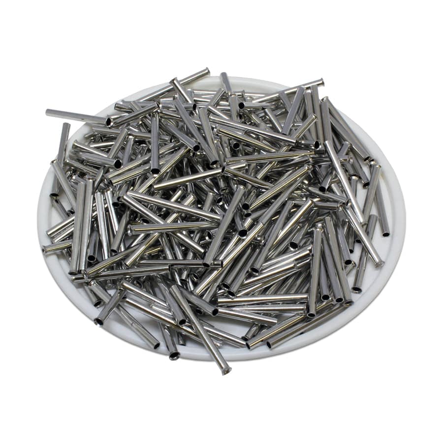 N10020 - 18AWG Sin aislamiento Punteras, 20mm Pin, UL Recognized, 1000 piezas