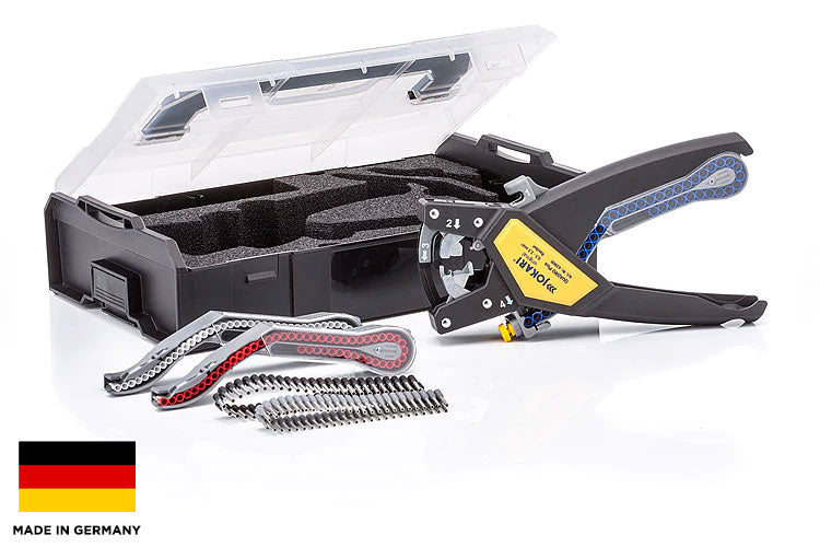 Jokari 62000 - QUADRO Plus: 4 in 1 Automated Wire Ferrules Tool Kit, 22 to 14 AWG, Quantity: 1 Kit