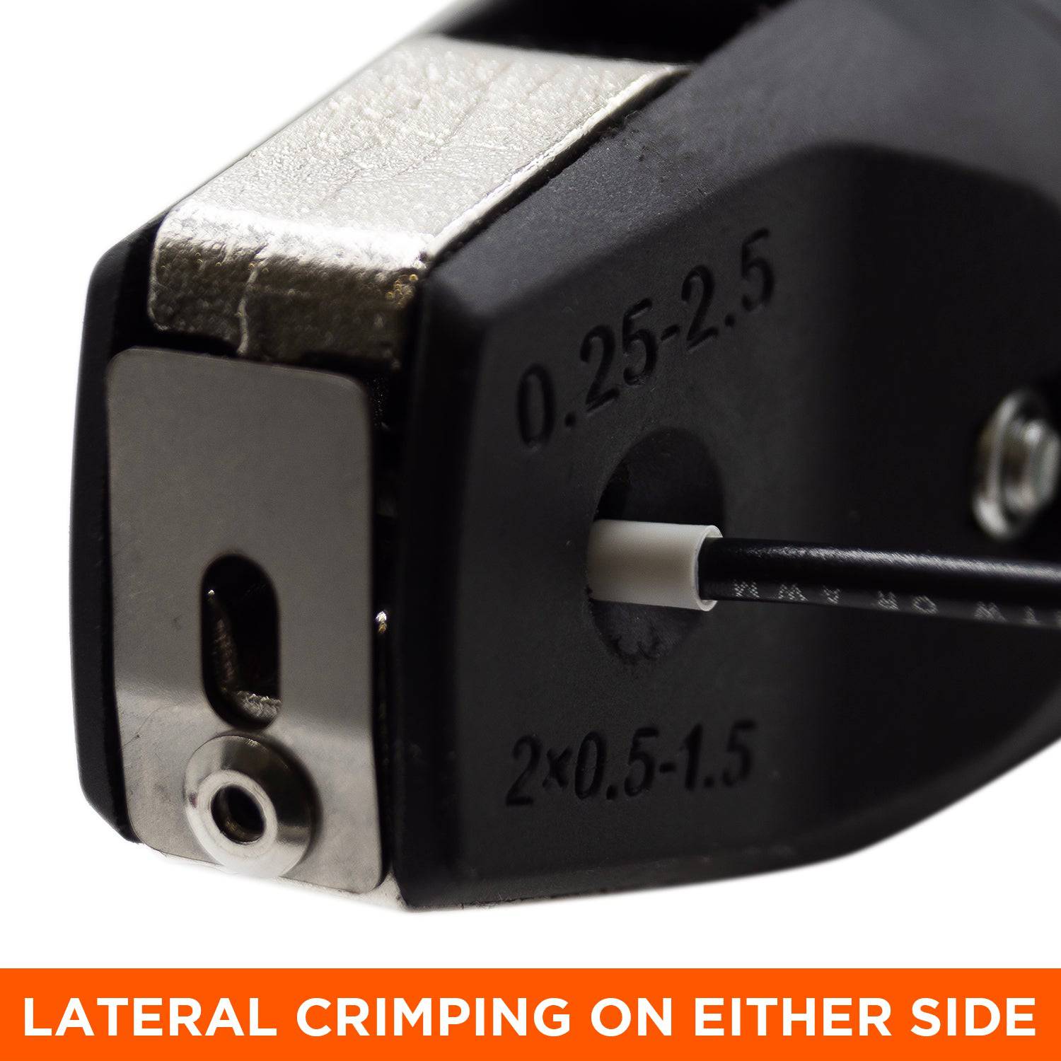 FD25P - 24 a 14 AWG Handheld Pneumatic Ferrule Crimping Machine, Trigger Activated, Trapezoidal Crimp