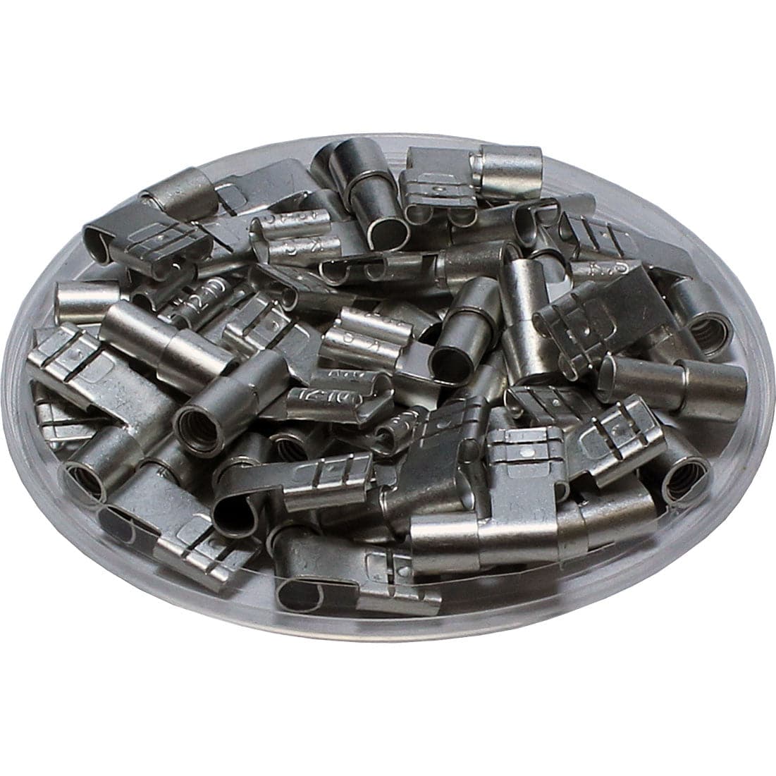 FLDNDX5-250 - 12 to 10 AWG Non Insulated Quick Disconnects, Right Angle, 100 Pieces